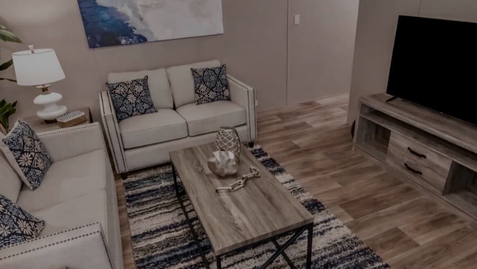 Furnished living room at Countryside Estates